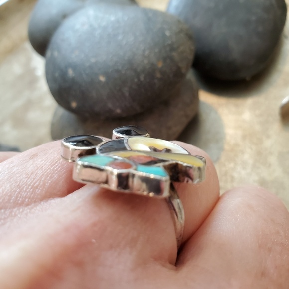 🛑SOLD🛑Vintage Zuni Sterling Mickey Mouse Ring - Picture 3 of 7